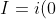I = i(0) = e^{7.313} \approx 1500